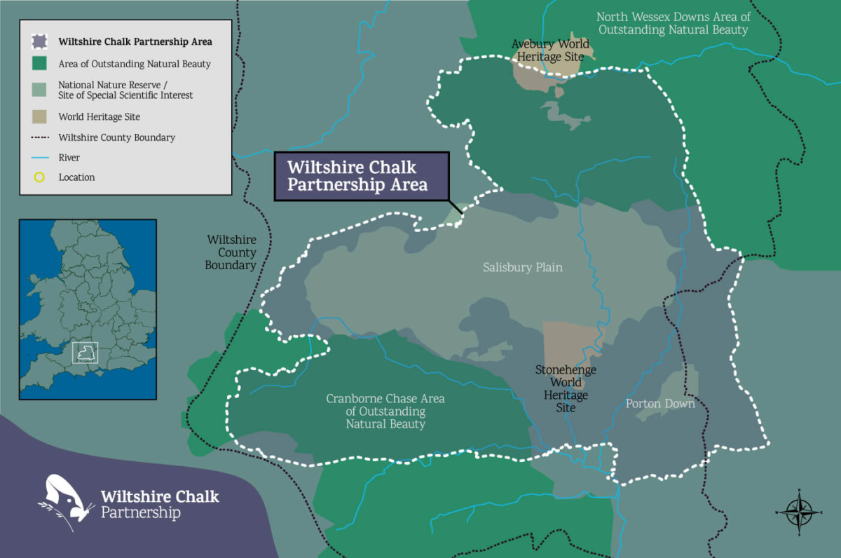 wiltshire chalk partnership projects map